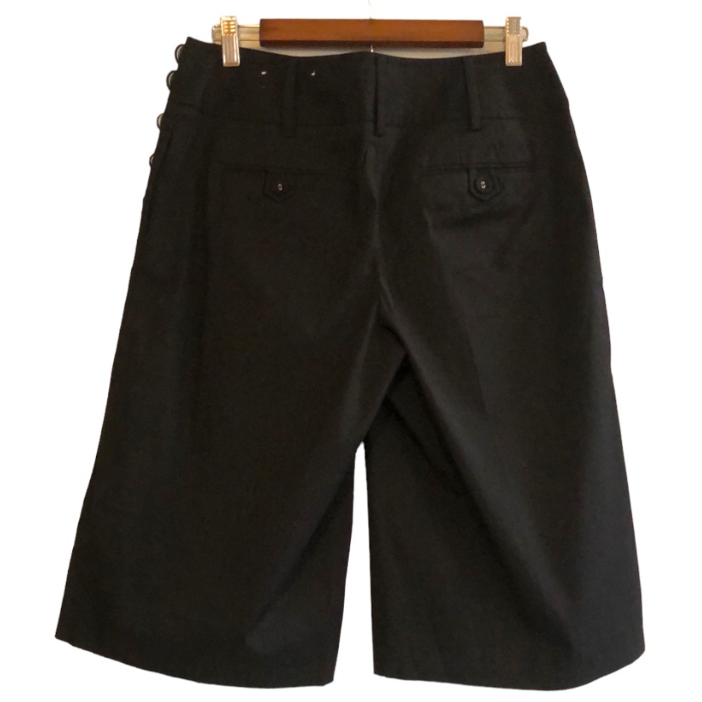 LOFT ANN TAYLOR ANN BERMUDA SHORTS BLACK SIZE 6 - Picture 3 of 13